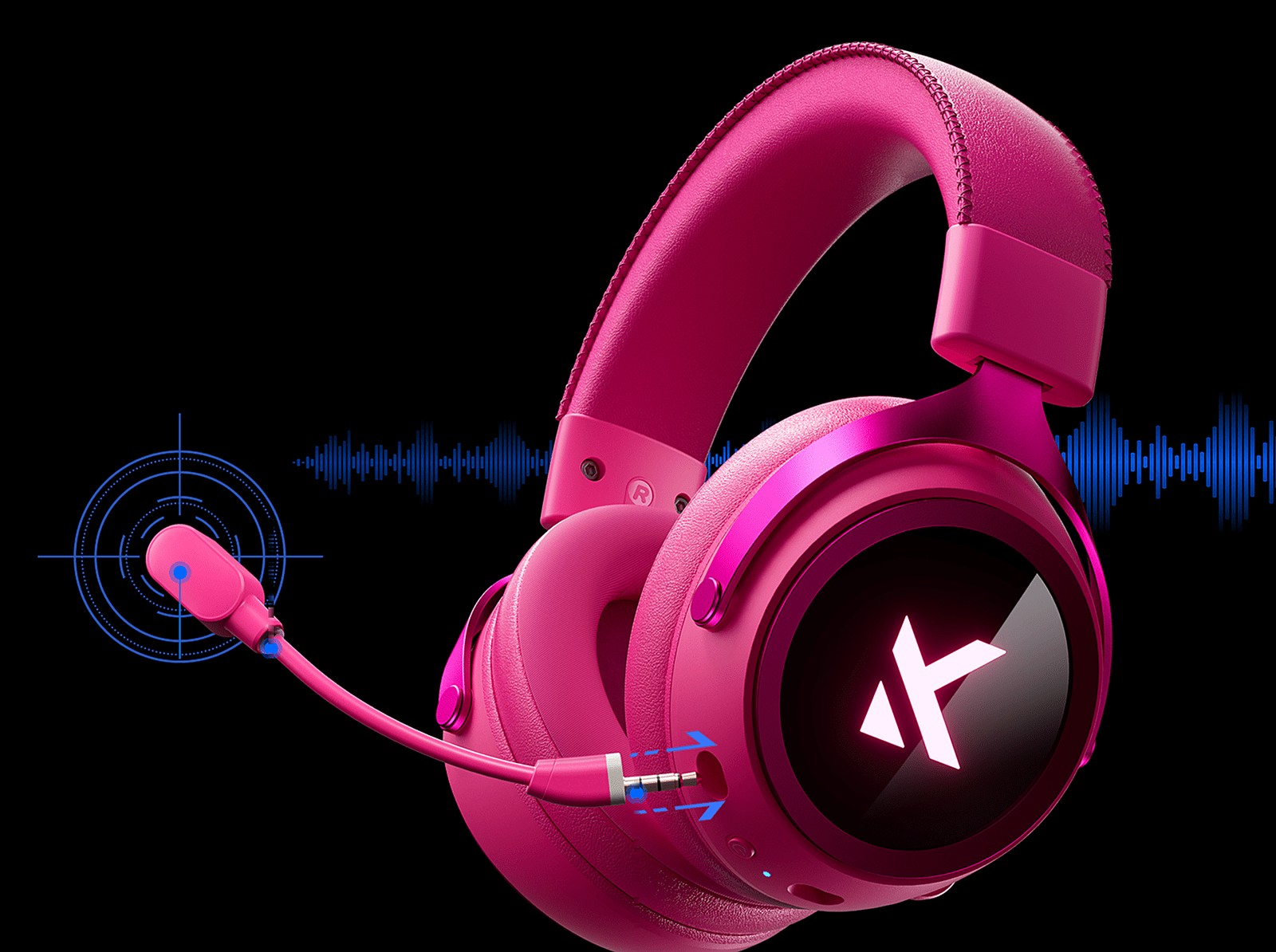 Съёмный микрофон MCHOSE X9 в цвете Rose Red